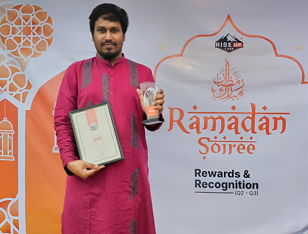 Mizanur Rahaman Recognized a the Best Digital Marketing Expert by Riseup Lbas